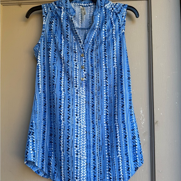 COPY - SELLING PERCEPTION CONCEPT TOP SIZE SMALL COLOR BLUE WITH BLUE AND WHITE… - Picture 6 of 11